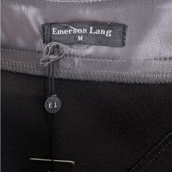 Emerson Lang faux long grey leather skirt - size M - Picture 6 of 10